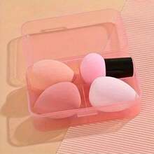 高级亲水化妆海绵 - 不含乳胶，打造无瑕底妆，柔软有弹性，遇水膨胀，价格实惠，情人节礼物，廉价商品，旅行必备，房间装饰，情人节礼物，便宜货，房间，1美元商品，度假必备，女士礼物，卧室，情人节，99美分 - 粉色 - 查看 2