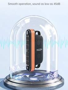 ViSSKO Ventilador de Carro USB Sem Bateria - 3 Velocidades Ajustáveis + Controle com Fio, Configuração Fácil, Design Compacto, Resfriamento Instantâneo