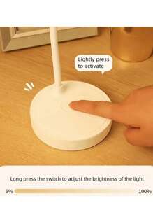 360° Adjustable Gooseneck Design USB Lamp With 3-Color Dimming (White/Neutral/Warm Light), Multifunctional As Phone Holder, LED Eye-Care Desk Lamp For Office, Study, Home, Bedroom