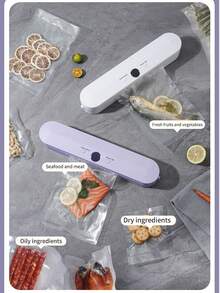 RAF Upgraded Smart LED Display Sealer, USB Charging, Lithium-Ion Battery, Food Freshness Kitchen Organizer | Modern Kitchen Accessories | USB Rechargeable Device, Vacuum Sealing
