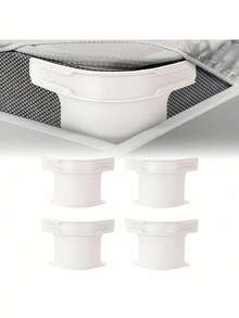 Bộ 4 kẹp cố định ga trải giường (Chỉ cố định ga trải giường, không cố định nệm) - Kẹp cố định ga trải giường cải tiến, dây buộc ga trải giường, kẹp ga trải giường chịu lực, dây buộc góc giường, phù hợp với mọi kích cỡ nệm, lý tưởng cho sử dụng hàng ngày trong gia đình (Không áp dụng cho chăn hoặc nệm dày hơn 25cm) - Nhiều màu - Xem 16