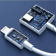 Lightning 转 3.5mm+Lightning/Lightning 转双 Lightning 耳机插孔适配器，2 合 1 耳机适配器辅助音频和充电器适配器电缆分线器兼容 iPhone 14 13 12 11 Pro Max Plus XS XR 8 7 - 白色 - 查看 7