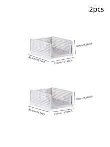 1 ngăn kéo đựng đồ trong tủ quần áo, hộp đựng quần áo len có thể gấp gọn dung tích lớn có ngăn chia - trắng - Xem 17