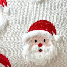 1pc Quilted Plush Santa Claus Cute Personalized Holiday Throw Pillow Cover - Multicolor - View 6