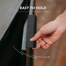 5 paquetes de tiradores de borde de dedo negro para gabinetes, armarios, cajones, manijas de gabinete de cocina, tiradores ocultos de aluminio moderno mate negro para puertas de armario