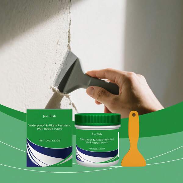 Pasta reparadora de pared, esencial de reparación casera de secado rápido, duradera y que no se desprende, repara grietas y agujeros
