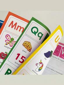 A4 Spanish Alphabet Handwriting Practice Notebook, Early Education Learning Book For Kids - Multicolor - View 5