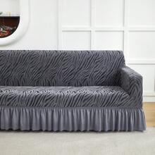 Cubre Sillones para Sala Sofa Fundas para Sillones Sala 3pcs/kit,Cubre Salas Elástico Lavable Ajustable Individuales,Dobles,Triples Asientos - Gris Oscuro - Ver 6