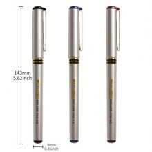 2 piezas Edición Limitada Bolígrafos de Firma, Punta Fina de 0.5mm, Tinta de Secado Rápido, Azul/Rojo/Negro, Ambidiestro, Body de Plástico Redondo, Punta Ancha, Tapa de Apertura con Clic, Escritura Suave, Adecuado para Oficina, Escuela, Artistas