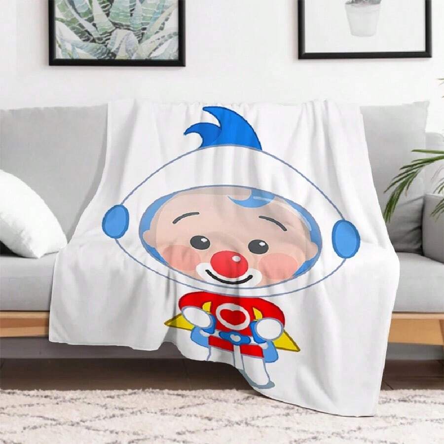 P-Plim Cute Blanket Comfortable Skin Friendly Soft Sofa Living Room Bed Bedroom Blanket Suitable For Travel And Gift3.Jpg - 白色 - 查看 1