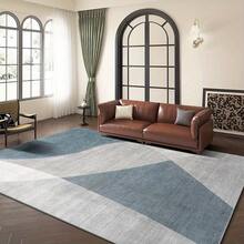 850g/M² Simple Blue Gray Geometric Design Living Room Mat Thickened Non-Slip Soft Non-Slip Single Piece Mat Simple Bedroom Dot Plastic Non-Slip Washable Inner Lining Durable Soft Large Area Mat Suitable For Bedroom And Living Room Indoor And Outdoor Decorative Carpet Suitable For Living Room, Bedroom, Office, Exhibition Hall - Various Sizes - 彩色 - 查看 5