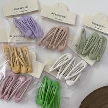 Hair Clip Hair Clips  Hair AccessoriesHair Clips Cream Star Hair Clips Barrettes Hairpin-5pcs-Light Green - 預設 - 查看 5