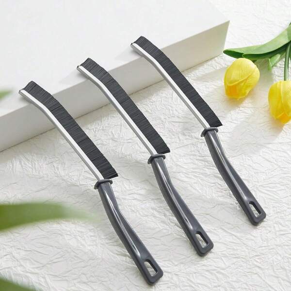 1/3/6 Piezas Cepillo de limpieza para grietas y espacios, Cepillo de cerdas duras para limpieza profunda, Cepillos delgados para espacios pequeños, baño, fregadero, ventanas, azulejos y grifos, Cepillo de limpieza de grietas de cerdas duras, Cepillo de limpieza de grietas de baño, Cepillo limpiador de lechada, Cepillo para grietas, Cepillo para limpieza de grietas, Cepillo de limpieza de grietas de baño, Cepillo de limpieza de grietas, Utensilios de cocina, Cepillo multifuncional para limpieza de grietas y espacios