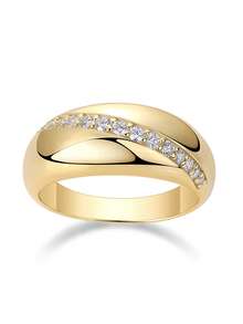 1 chiếc nhẫn Moissanite, bạc Sterling 925 mạ vàng 18K, thiết kế tối giản thời trang, hình kim cương tròn cổ điển, thích hợp để đeo hàng ngày hoặc những dịp đặc biệt như đám cưới, tiệc tùng, tiệc chiêu đãi, chất liệu ít gây dị ứng và không chứa niken bảo vệ da, Moissanite sáng bóng mang lại vẻ thanh lịch quý phái, hoàn hảo cho nhẫn đính hôn hoặc nhẫn cưới, cũng là một món quà tuyệt vời cho ngày kỷ niệm, sinh nhật hoặc ngày lễ, đi kèm với chứng nhận GRA - Vàng - Xem 7