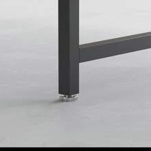 5-Piece Grey Dining Set Including Rectangular Dining Table Dining Chairs With MDF Top Metal Frame Space Saving Dinette Set For Dining Room, Apartment, Small Space - Grey - View 4