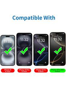 2pcs/Set Matte Anti-Spy Screen Protector, Privacy Protection, Full Coverage, Anti-Fingerprint, Anti-Drop, Anti-Scratch, Smooth Ceramic Matte Anti-Spy Phone Film, Compatible With 11-17 Series, Essential Screen Protection For Daily, Office, Home Use, Waterproof, Shockproof, Scratch-Resistant - Black - View 7