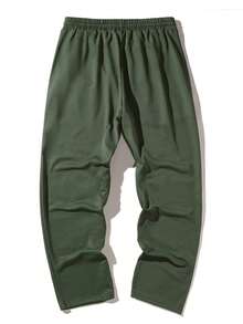 Men Solid Color Straight Leg Sweatpants, Suitable For All Seasons, Loose Fit, Casual Street Style, & Comfortable, Workout Sweatpants, Commuting