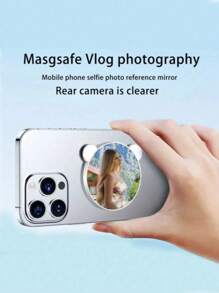 1 Stück magnetische Selfie-Linse, rückseitig montiertes HD Selfie-Hilfsmittel, Live-Streaming Spiegelreflektor