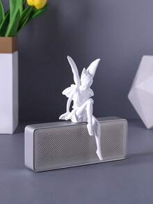 迷人的花园仙女雕像 - 独特设计的树脂天使摆件，白色翅膀搭配蓝色点缀，是花园、露台和户外装饰的完美之选 - 理想的情人节礼物，无需电池，仙女花园配件 - 彩色 - 查看 15