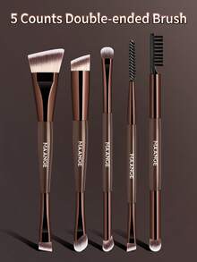 MAANGE 5/7/13/20支装专业长管铝制化妆刷套装，包含化妆海绵袋，内含粉底刷、散粉刷、腮红刷、高光刷、修容刷、眼影刷、眉刷、晕染刷和混合刷。化妆工具采用柔软纤维材质，方便携带，是旅行的理想之选，也是送给女性和女孩的绝佳礼物。该套装包含多种化妆刷，是一套完整的化妆刷套装，也是一份精美的化妆礼品套装。