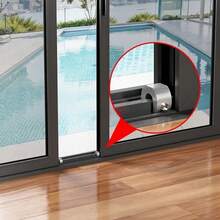 3/5 piezas Limitador de ventana de aleación de aluminio, Restrictor de ventana/puerta corrediza, Tope de cortina corrediza Cerradura de para niños Tipo C, Clip de metálico para ventana/puerta corrediza, Tope de posicionamiento antirrobo - Multicolor - Ver 6