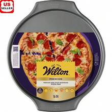 Premium Large Non-Stick Pizza Pan Steel 16 Inch Durable Oven  Heat Resistant Ideal Homemade Frozen Dessert Pizzas Appetizers