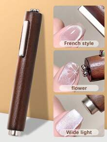 1pc 3-In-1 Strong Cat Eye Nail Magnet, Multi-Functional Magnetic UV Gel Nail Polish Manicure Tool, Suitable For Home Or Salon DIY Nail Art, Nail Supplies, Nail Tools, Nail Art Tools, Back To School, Nails, Fake Nails Manicure Tools - Multicolor - View 1