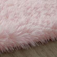 Reyox Fluffy Soft Oval Area Rug, Plush Shaggy Carpet For For Living Room Bedroom Home Décor Orange 2.0 X 3.0 Feet 24" X 35" Orange - default - View 2