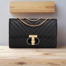 Bolsos Bandoleros de Diseño Moda para Damas. Hay una variedad de colores disponibles y son adecuados para múltiples escenarios. Son una elección imprescindible para salir de compras, pasear y combinar con la ropa al salir de casa. - Negro - Ver 2