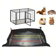 1pc Waterproof & Reusable Rabbit Playpen Mat, Easy To Clean Scratch-Resistant Pet Pad Cage Bottom Mat Bed, Suitable For Rabbits, Guinea Pigs, Ferrets And Other Small Pets, All Season