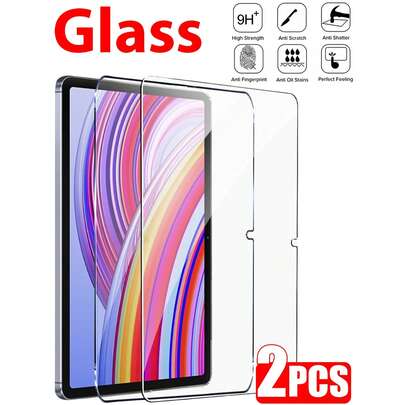 2 piezas Protector de pantalla de vidrio templado HD de 9H de dureza, a prueba de explosiones y resistente a los arañazos, compatible con iPad 5/6/7/8/9/10/11 2025 2024 Air 4/5 Pro 11 11 pulgadas 12.9 pulgadas 13 pulgadas M3 M2 M4, compatible con Samsung Galaxy Tab S8/S9/S7/S10 FE Plus 12.4 pulgadas S6 Lite, compatible con Huawei Matepad/Honor, compatible con Xiaomi Redmi