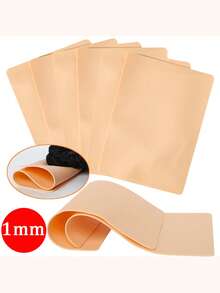 15/10/5/3/1pc 5.51in X 3.93in 1MM Silicone Fake Skin Tattoo Practice Sheets, Double-Sided Permanent Makeup Training Supplies