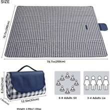 一、户外野餐垫、沙滩毯防水沙、露营便携式游戏垫、适用于户外室内家庭海滩公园草地、徒步旅行