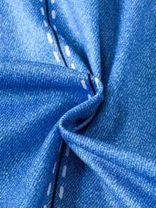 Baby Girl Heart, Rainbow & Unicorn Print Long Sleeve Striped Jumpsuit, Spring/Autumn