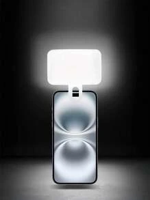 Lumière de selfie portable, éclairage pour vidéoconférence avec pince pour caméra de téléphone, lumière LED amovible pour vidéoconférence, 3 modes d'éclairage, rechargeable, portable, convient aux ordinateurs portables/téléphones/tablettes/appels Zoom/maquillage. Convient aux selfies et à la diffusion en direct, lumière portable