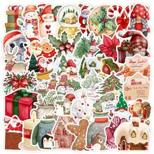 50 pièces Autocollants de Noël, Ornements de Noël, Décorations de Noël, Décorations de Noël d'intérieur, Autocollants de dessin animé pour bouteille d'eau, Hydroflask, guitare, bagage, téléphone, étui, ordinateur portable, planche à roulettes, cadeau - sd2 - Voir 13