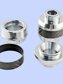 2个铝合金摩托车前叉保护器 - 碳纤维纹理，减震设计 - 轻便耐用，适用于摩托车、电动自行车、踏板车和全地形车（颜色可选 - 增强保护性，时尚摩托车配件）