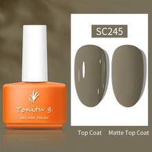 Tonitu g. Tonitu G 7ml Gel Nagellack - Pink Gelb Abweichbar, UV/LED Aushärtung, Halbpermanenter Gel Nagellack für Herbst und Winter Maniküre Zuhause Salon & Nagelkunst, Geschenk für Frauen - Verschiedenfarbig - Übersicht 4