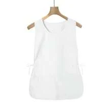 4 件男女通用无袖围裙，带 2 个口袋，防水防污，适用于厨房、家庭清洁、居家、沙龙、烹饪、烘焙 - 彩色 - 查看 8