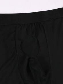 Cuecas masculinas personalizadas com foto/texto/nome/padrão, roupa íntima casual elástica e confortável