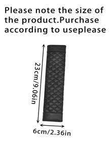 1pc/2pcs Car Shoulder Protector Leather Embroidered Soft And Comfortable Car Seat Belt Protective Cover,Car Accessories