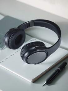 Gerripuer 新款无线耳机带麦克风，6.0 芯片，适用于游戏、视频、音乐、低延迟、USB-C、立体声高清通话、商务母亲节礼物、舒适的可调节头带、HiFi 低音、长电池寿命 - 黑色 - 查看 3