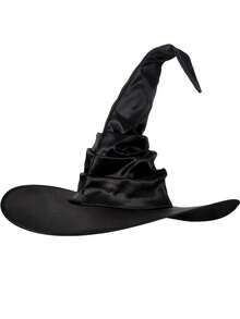 1 Set Of Halloween Green Witch Claw Gloves, Wrinkled Wizard Hat, Cape, Round Glasses, And Socks (5pcs) - A - View 3