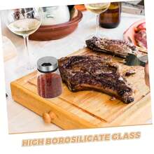 Caja de especias, botella de vidrio, dispensador de especias de cocina, bandeja para empanizar, coctelera, botella de especias, tarro de especias para acampar