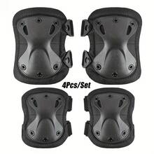 2件/4件套户外运动防护装备，摩托车护膝护肘套装，真人CS骑行滑轮防护装备套装，适用于骑行、登山、攀岩、滑雪、滑冰、室内运动及各种战术比赛