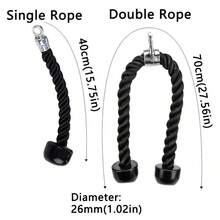 1PC Pull Down Rope Single Handle Triceps Biceps Strength Training Workout Attachment For Cable Machine Gym Fitness Pulley Workouts Equipment - Multicolor - View 4