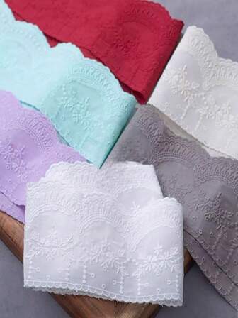 1 Yard Multi-Color Sewing Accessories Embroidery Lace Trim Lock Edge Decoration Clothes DIY Hem Width 8cm Border Accessories