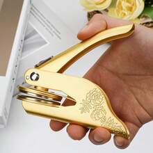 1PC Custom Wedding Embosser, Napkin Embosser, Monogram Embosser For Napkins, Envelopes, And Invitations-Gold