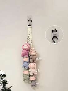 1pc Multifunctional Trapezoid Display Stand & Hanging Rope, Suitable For Dolls, Adjustable Height, Used For Organizing And Displaying Dolls, Ideal For Doll Collection And Display. Can Store Hats, Scarves And Other Items. - Multicolor - View 7