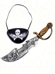 The Blade Festival Props Of The Capocord Pirates, Suitable For Teen Entertainment Activities. This Pirate Knife Is Suitable For Festival Performances And Event Occasions.,Halloween